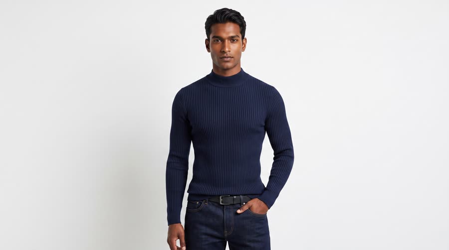 Suéter Gola Alta NORVAL Masculino